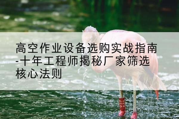 平塘剪叉式升降机厂家-高空作业设备选购实战指南-十年工程师揭秘厂家筛选核心法则